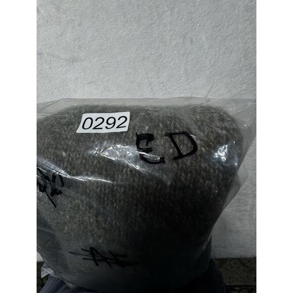 Vintage Abercrombie & Fitch Wool Sweater Made In Hong Kong L Heather Olive 1980s - Picture 11 of 11